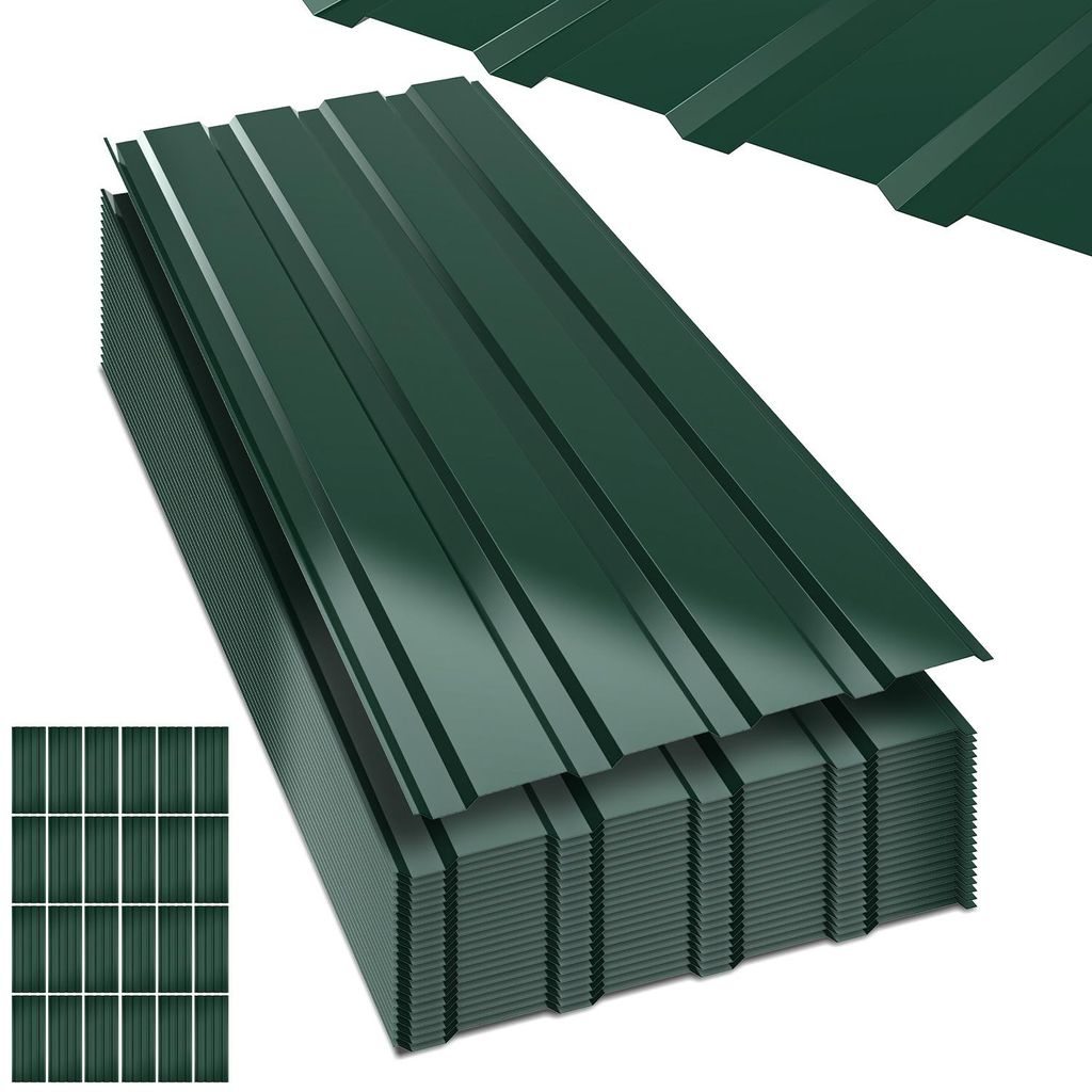 Vigevee 24 lamiere trapezoidali da 115 cm x 45 cm = 12 m² Immagine del prodotto 