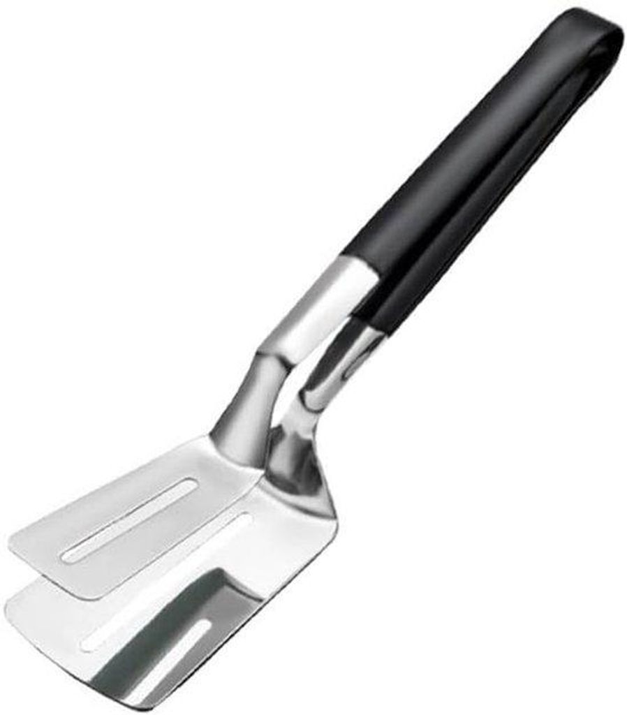 2 Stück Küchen Grillzangen, große 12 Zoll Multifunktionale Edelstahl Grillzange, für Steak, Fisch, Brötchen, Hamburger, Grillen, Backen, Pfann...
