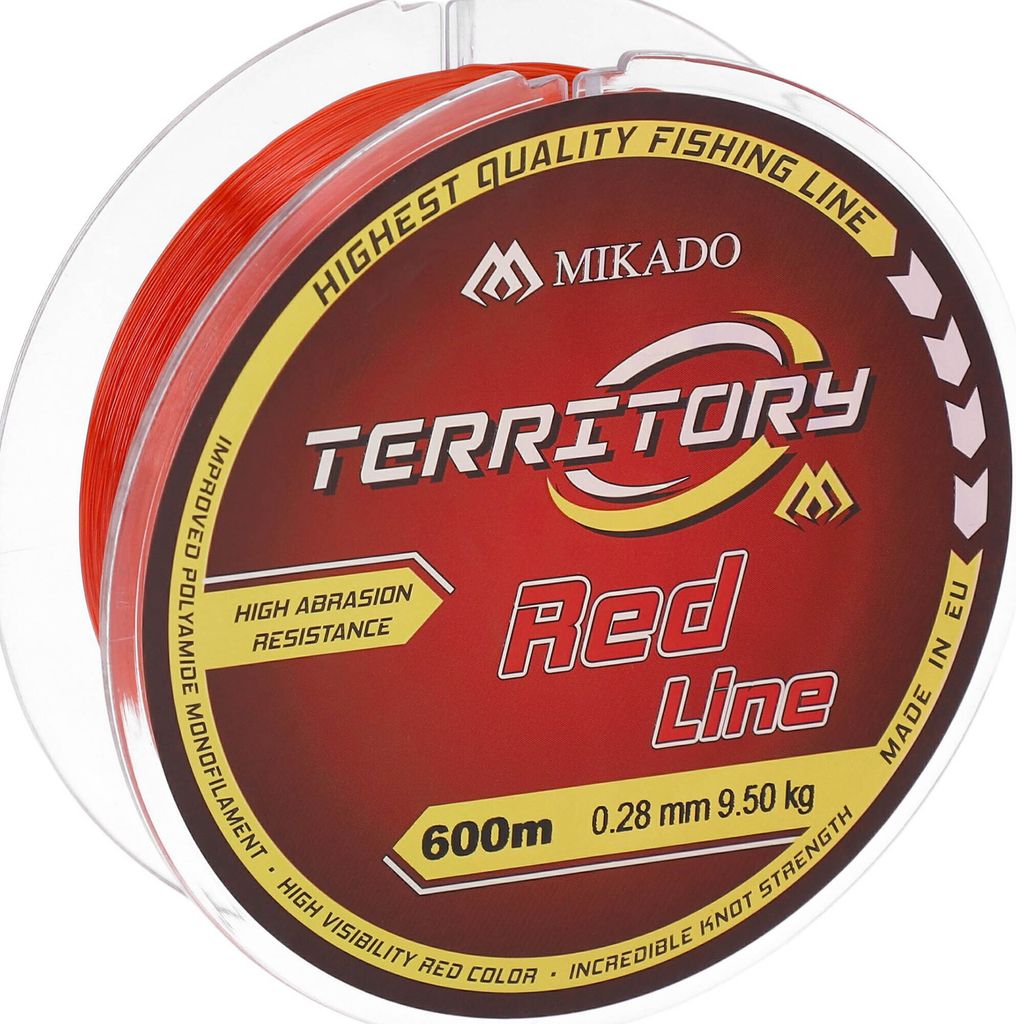 Angelschnur Monofil Mikado Territory Rote Leine 0,35 mm 11,90 kg 600 m