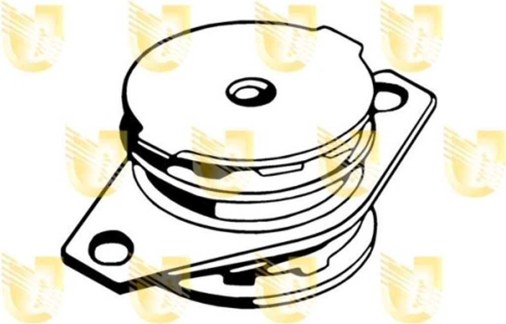 Lagerung Motor Unigom 395162 für Fiat Hinten