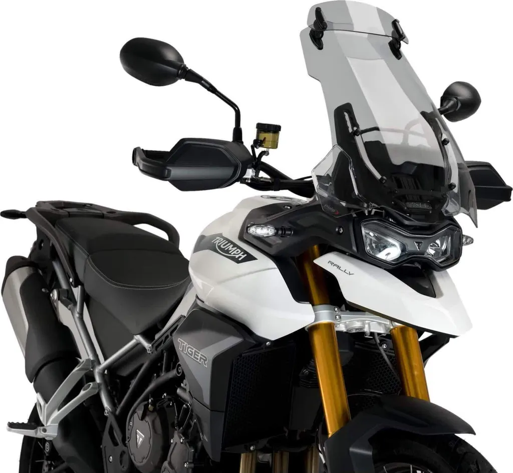 Stop turbulences Triumph Tiger 900 avec la Bulle PUIG 20376H fumée