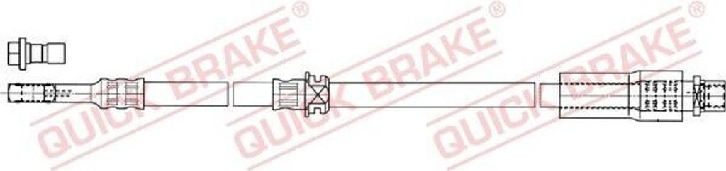 QUICK BRAKE 50.835X Bremsschlauch für OPEL ZAFIRA B (A05) Astra H Caravan (A04) Astra H Schrägheck (A04) Meriva B (S10) Astra H GTC (A04)