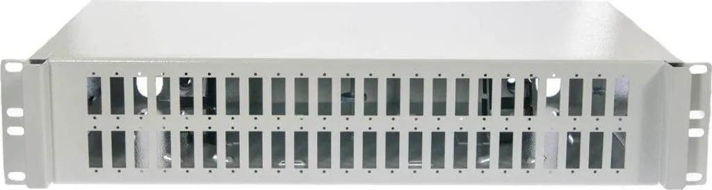 Panneau de Brassage Fibre Optique 48 SC Duplex 2U Gris pour Rack 19"