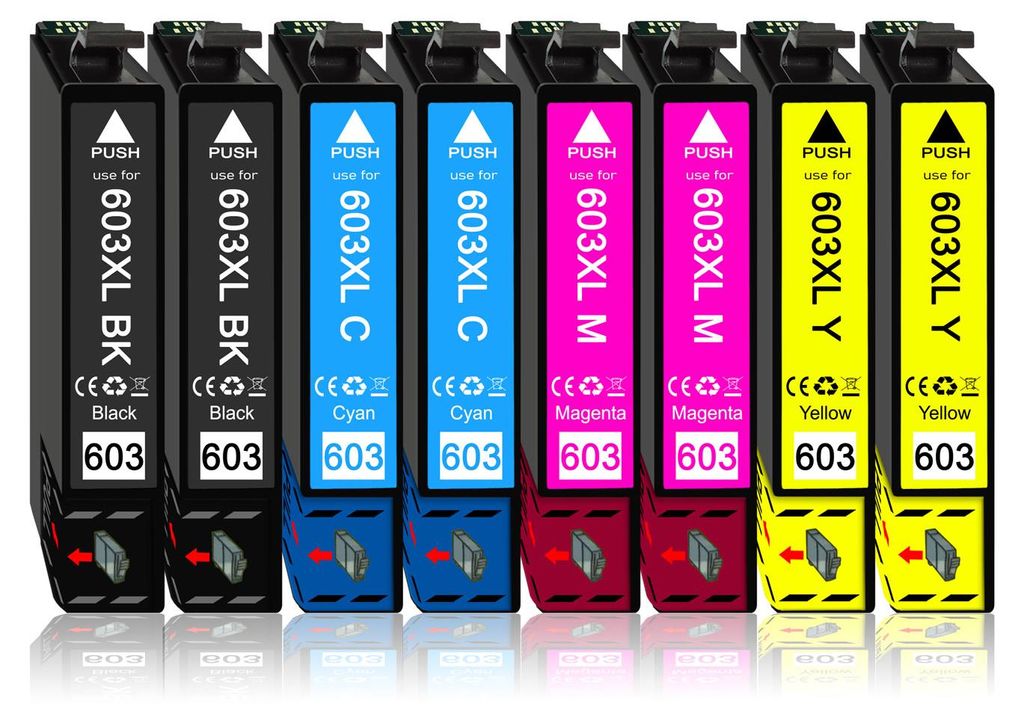 8er Sparpack ersetzt Epson 603XL (603) Druckerpatronen im Produktbild 