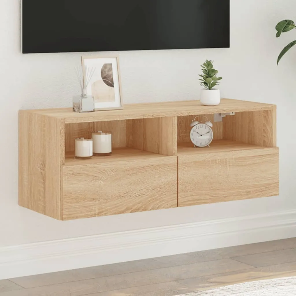 Maison Exclusive - Mobile TV in rovere Sonoma 80x30x30 cm Materiale ligneo