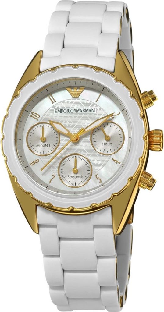 Armani Damen Quarz Chronograph Uhr ar5945 Edelstahl 35mm
