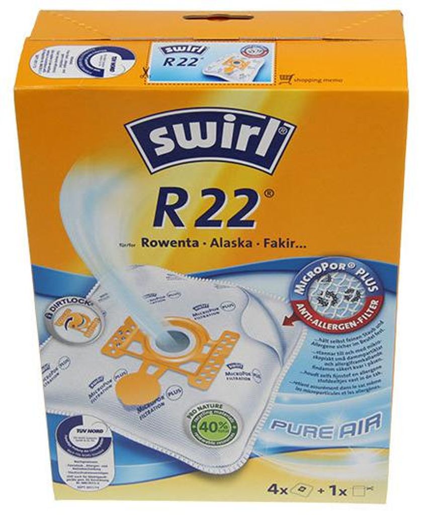 Swirl R22 4 sacchi microfibra aspirapolvere Compacto Immagine del prodotto 