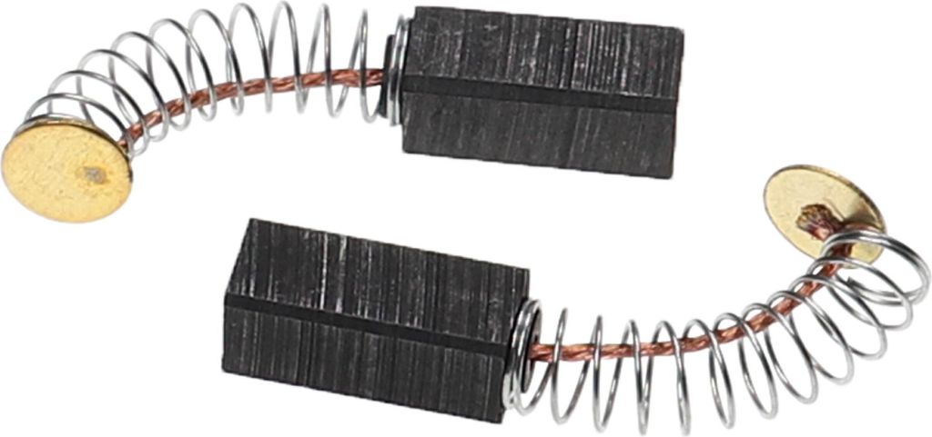 vhbw 2x Kohlebürste 6,3 x 6,3 x 15,5 mm kompatibel mit Bosch PSS 230, PST 50, GSS 28, GSS 28 A, GBM 6, GBM 6 RE, GSR 5-11 TE Elektrowerkzeug + Feder