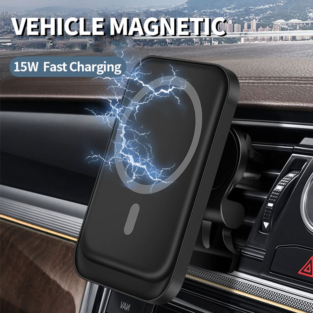 Wireless Charger Auto, Polmxs 15W Schnell Kabelloses Kfz-Ladegerät
