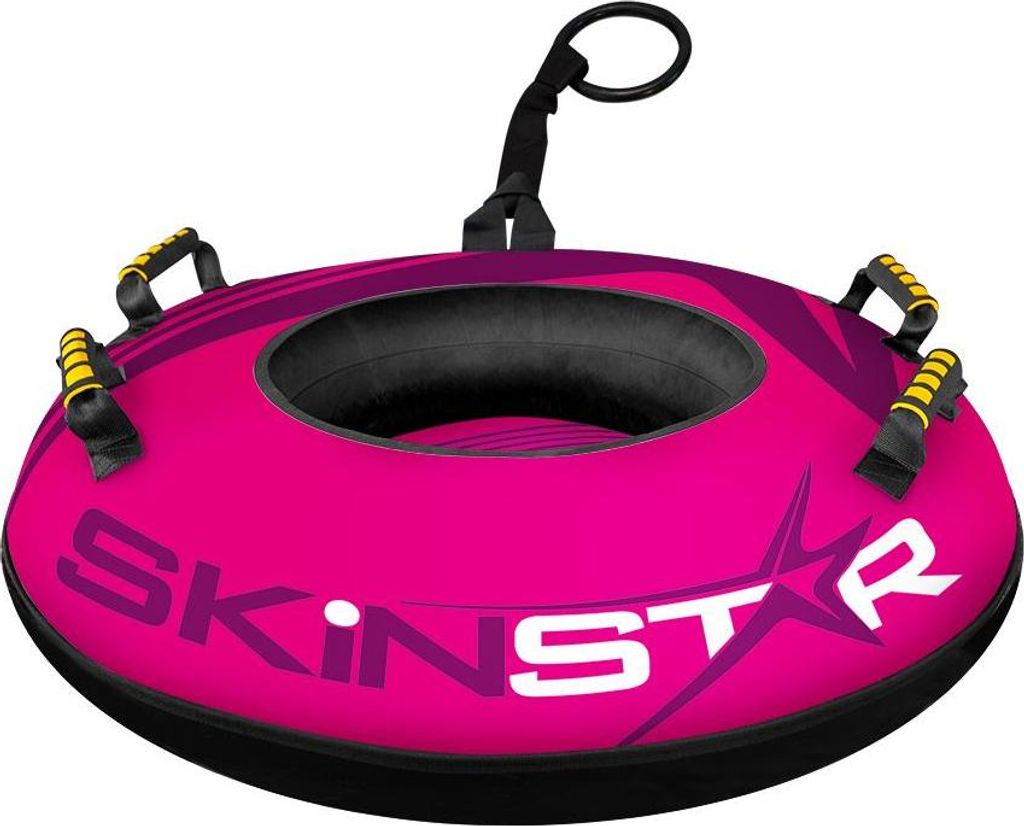 SkinStar Profi Snowtube Ø70cm Schneereifen Rutschreifen Rodel Schlitten Bob pink