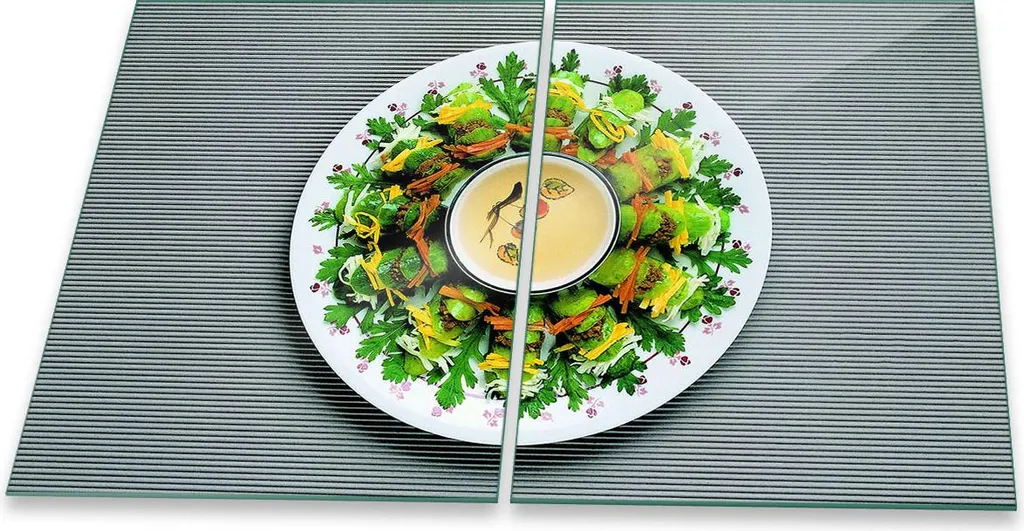 Copri Piano Cottura Food Green 2 Pezzi | Vetro 40x52 Arredo Cucina