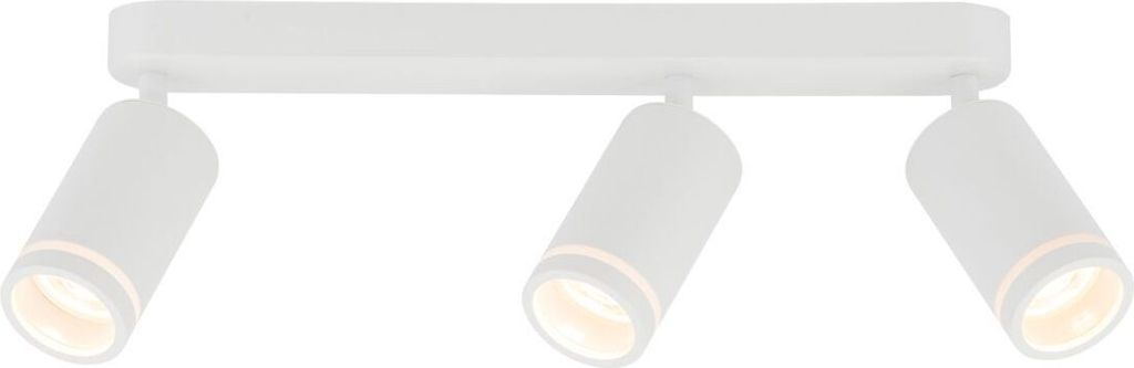 Deckenstrahler Metall GU10 verstellbar Weiß 3-flammig länglich Modern Spot Lampe Decke