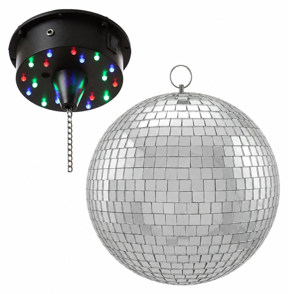 Spiegelkugel SET - RGBW-20 - 20cm Spiegelkugel und Produktbild 