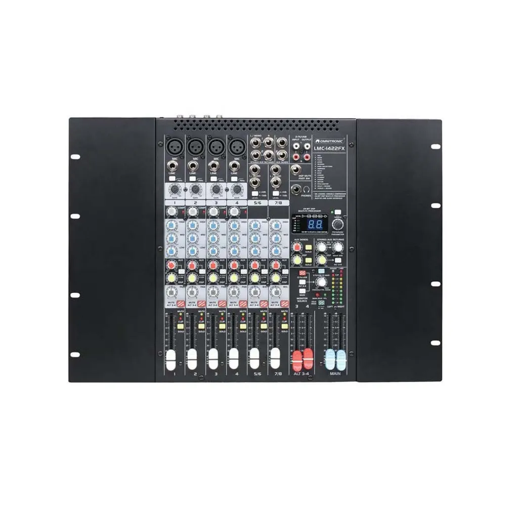 Table de Mixage Audio Omnitronic 10040280 Noire Idéale Sonorisation Live