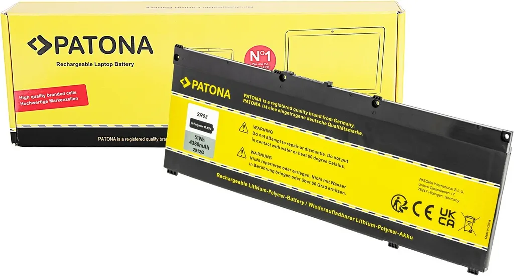Batteria Professionale HP SR04XL 917724-855 per Business e Gaming