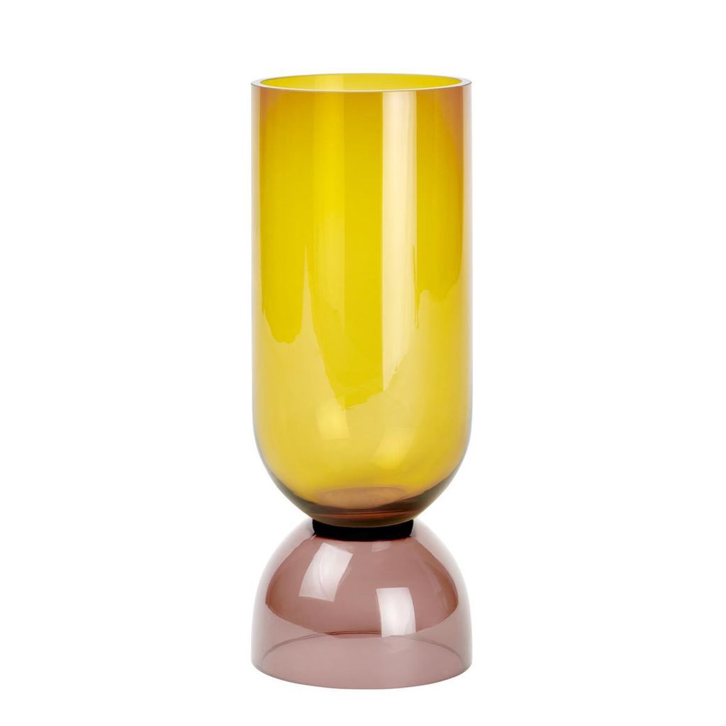 Lambert Vasari Vase Glas honig/aubergine H 32 cm D 12 cm 17496 SP25-2