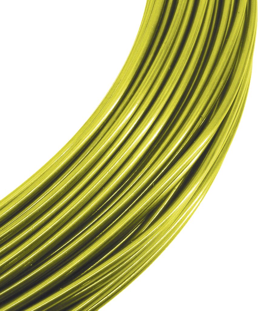 Aluminiumdraht Ø 2mm - 60m - Farbe limone