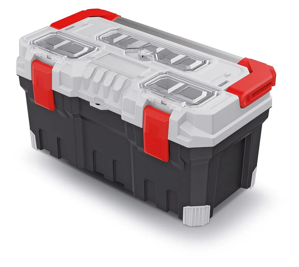 Mallette porte-outils TITAN PLUS 554 mm grise à haute capacité de charge