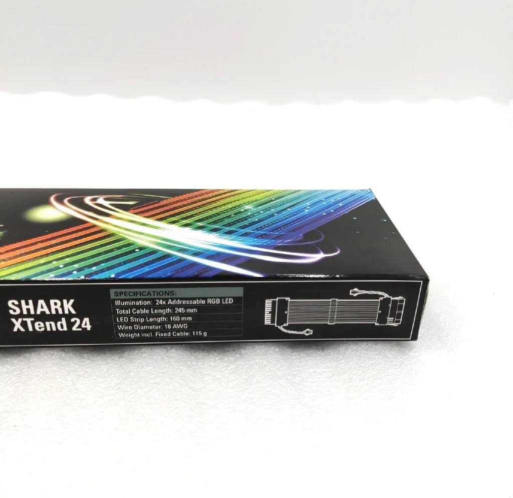 Bande LED RGB Adressable Sharkoon SHARK XTend 24 avec Effets Dynamiques