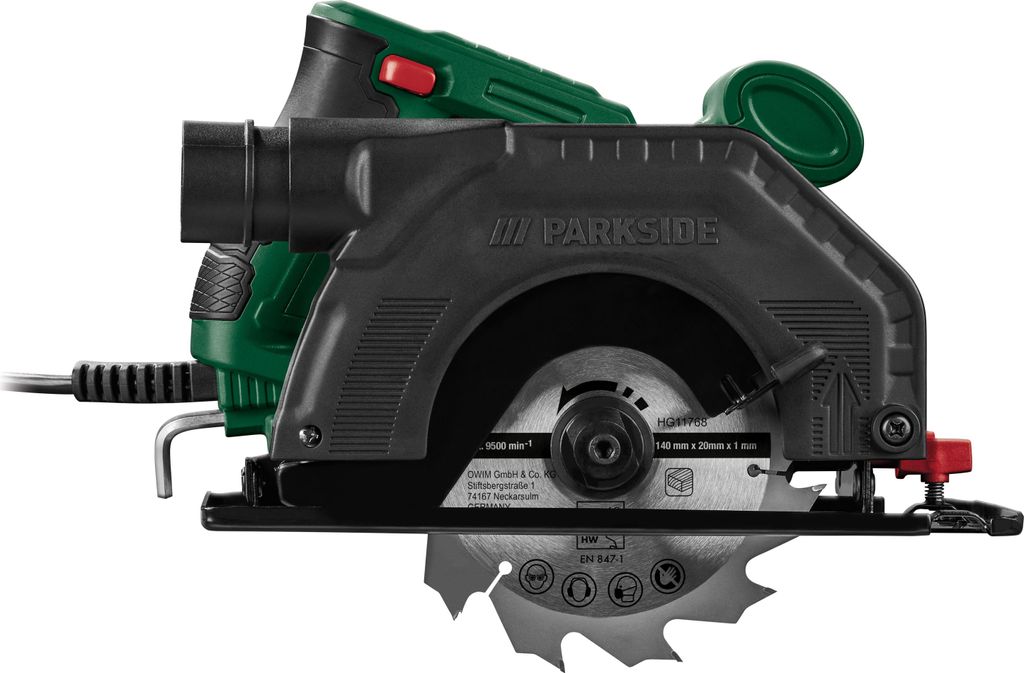 Parkside Elektro Handkreissäge Parallelanschlag 750W PHKS Produktbild 