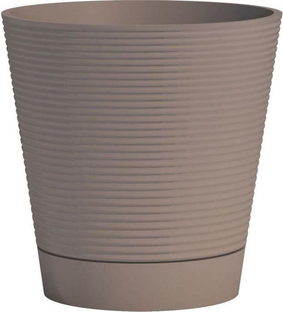 Selbstbewässernder Blumentopf Garden ID Taupe 40 cm