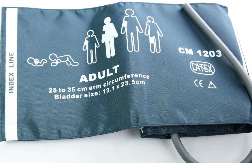Blutdruckmanschette für Erwachsene, NIBP-Manschette, 25–35 cm, für Blutdruckmessgerät, Patientenmonitor