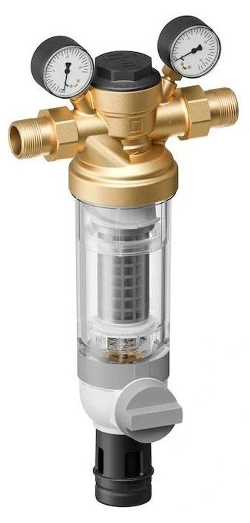 RESIDEO Hauswasser-Feinfilter, F76S, 0,1 mm, bleifrei, Tülle 1 1/2", 1 Stk.