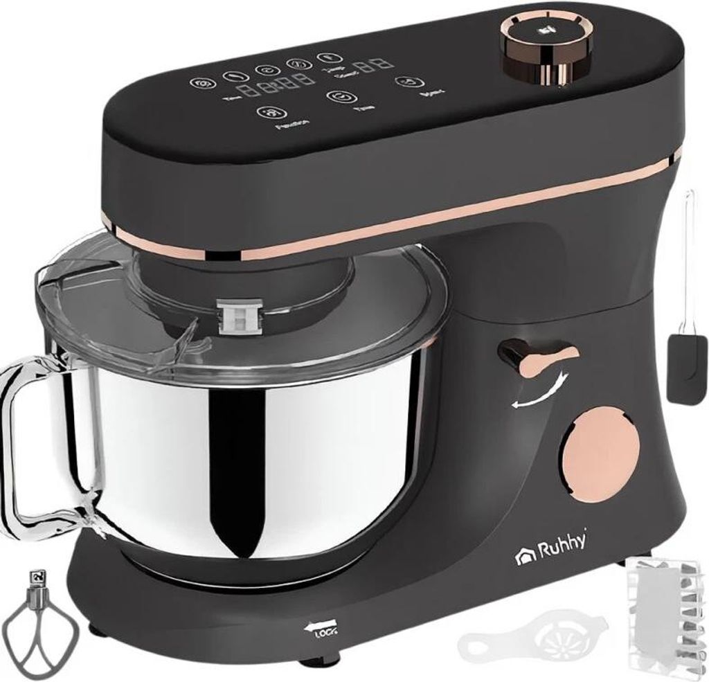 Küchenmaschine 6,2 l, 2000 W, mit Aufwärmfunktion, schwarz Produktbild 