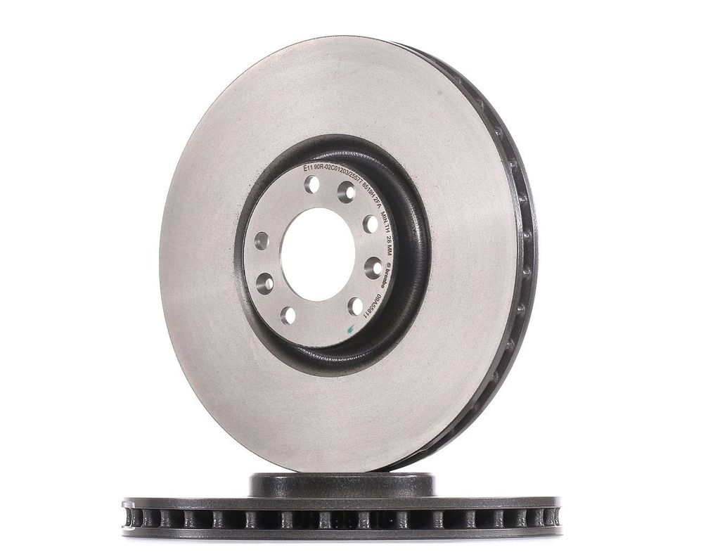2x BREMBO 09.A558.11 Bremsscheibe Vorderachse Produktbild 