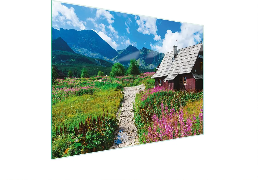Tagliere Piastra copriforno Tagliere in vetro multiplo 30x22 cm Paesaggio Village