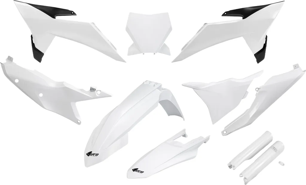 Kit de carrosserie moto UFO 10 pièces blanc pour modèles 2020 à 2026