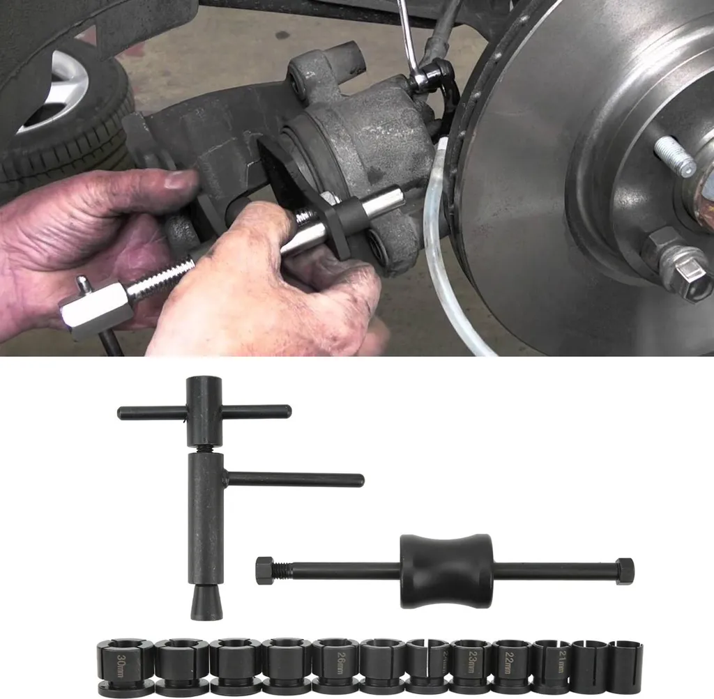 Extracteur de piston de frein moto universel et son kit 12 pièces