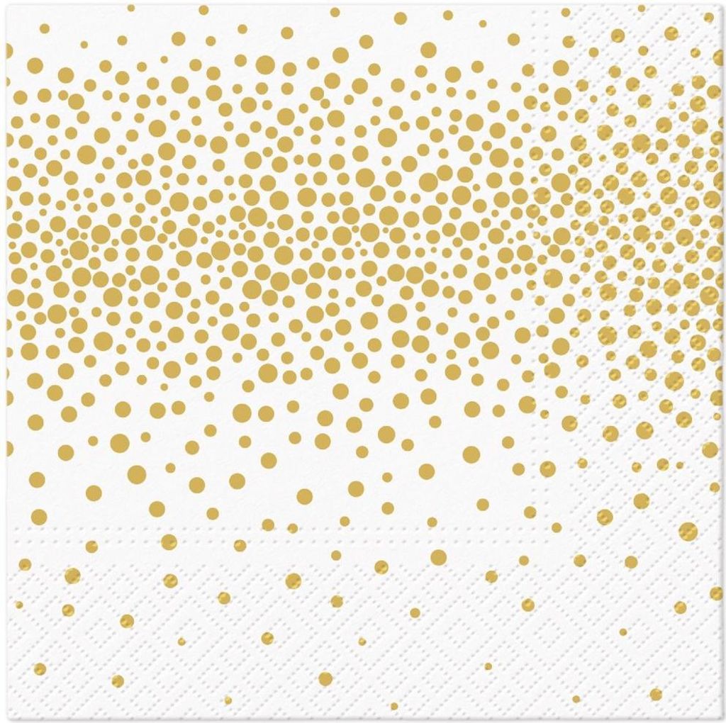 Tovaglioli 33x33 cm - Confetti (gold) Immagine del prodotto 