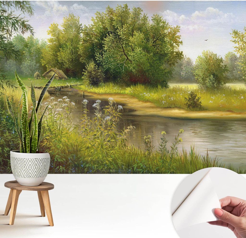 Fototapete selbstklebend - 208x146 cm - Tapete - Wandtapete - Wandbilder - Klebefolie - Dekofolie - Tapete Folie - Wand - Dekoration - Wohnzimmer -...