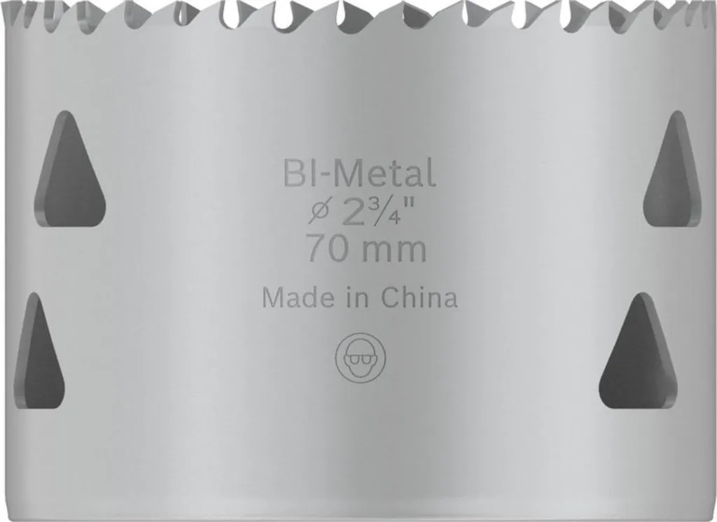 Fresa a Tazza 70mm PRO Multi-Materiale con Filettatura - Alta Durata