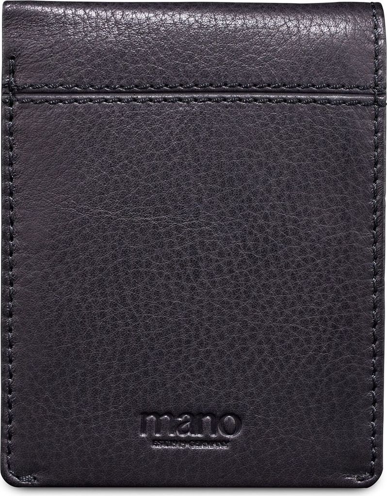mano Leder Geldbörse Don Montez Coin Wallet Black schwarz Produktbild 