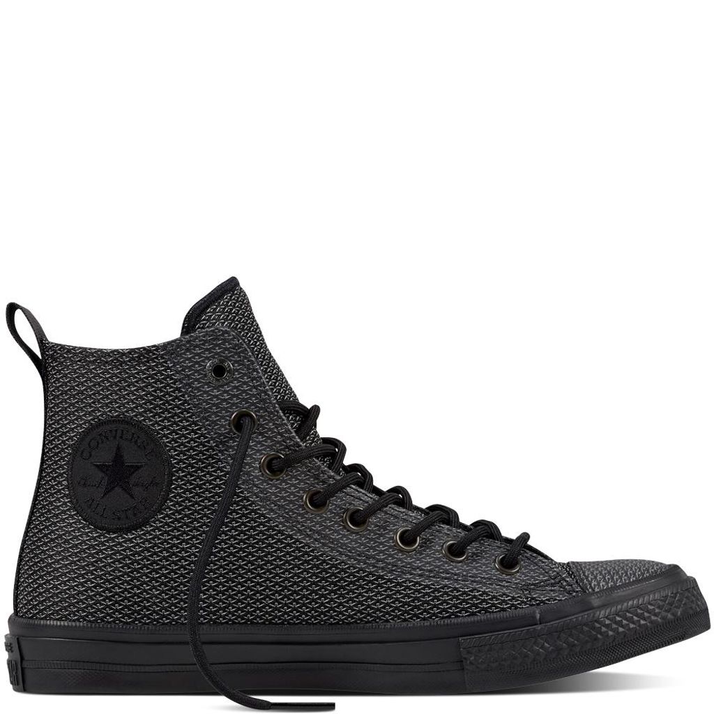 Converse Chuck Taylor All Star High Chucks II BLACK REFLECTIVE KNIT 155360C Limited Edition mit einer Lunarlon-Innensohle Größe 7.5 UK · 41 EU ...