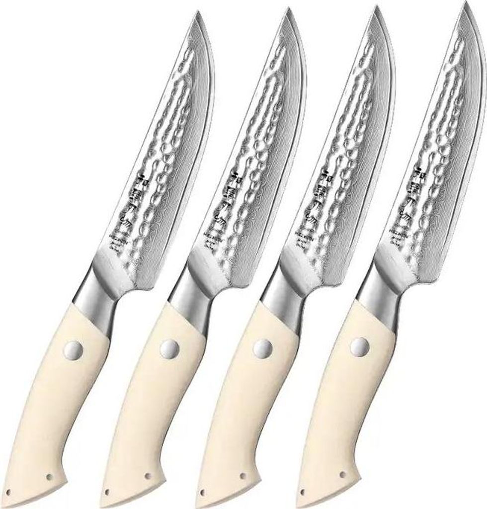 Hezhen - Damast Steakmesser 4 Stück - B38H Elegant Serie