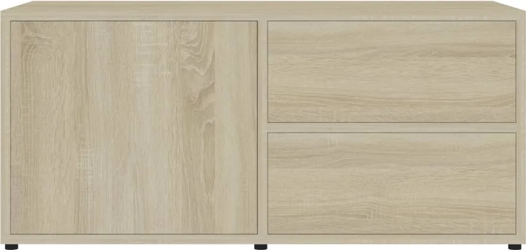 SYFAX™ Mobile Porta TV Rovere Sonoma 80x34x36 cm Legno Multistrato - 6