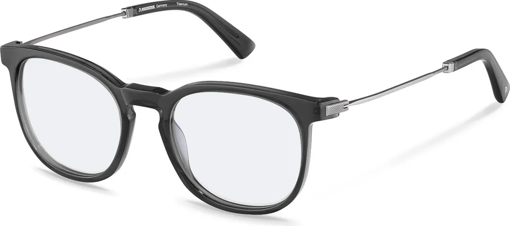 Lunettes de Vue Professionnelles Rodenstock R8030 Gris Bleu et Argent