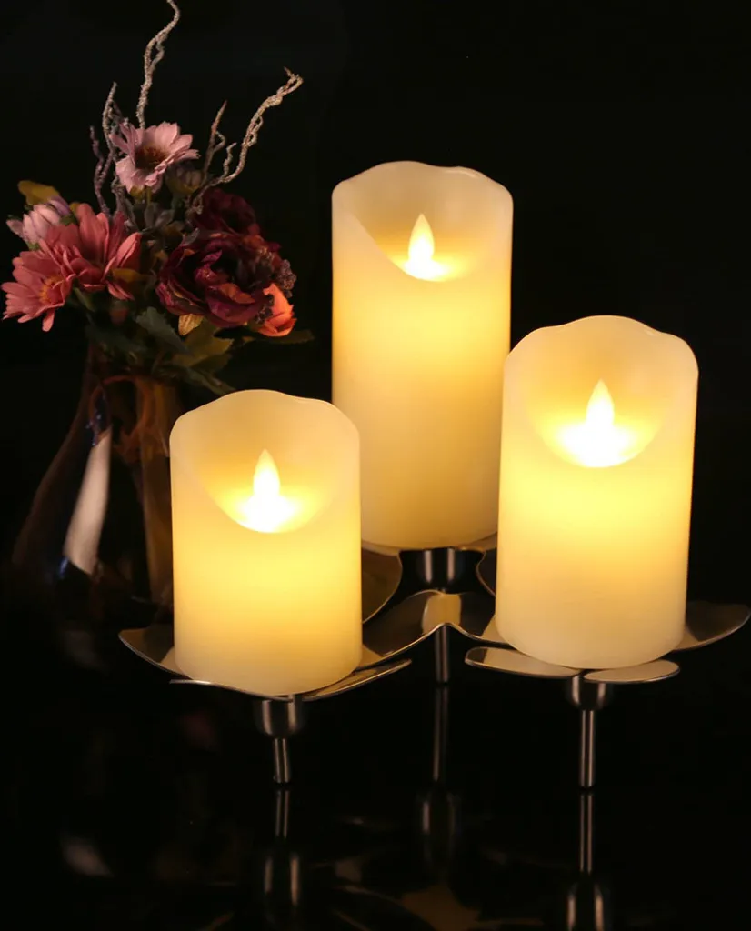 Set 5 Candele Elettriche Batteria Sicure per Bambini e Animali - 9