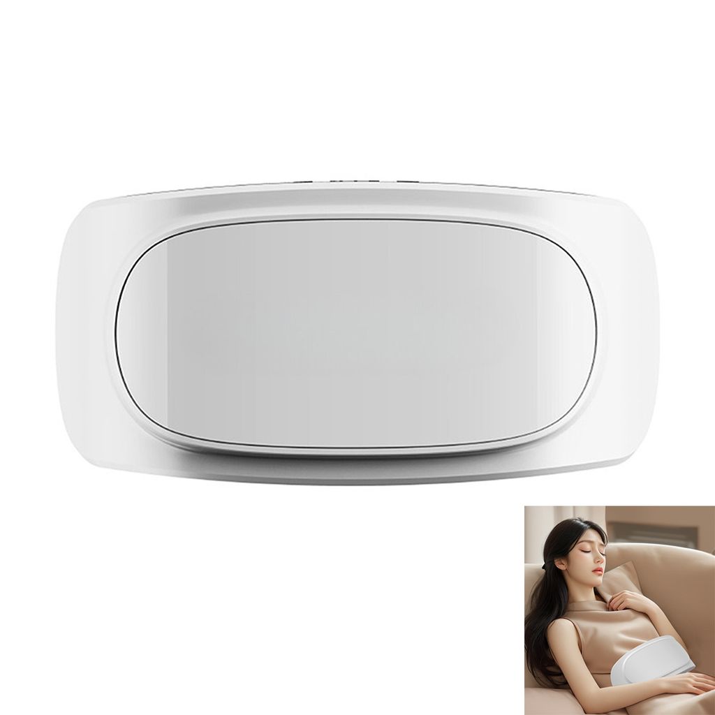 tragbares elektrisches bauchmassagegerät – mit wärme- und vibrierfunktion – ideal gegen bauchschmerzen, verdauungsprobleme, blähungen und ve...