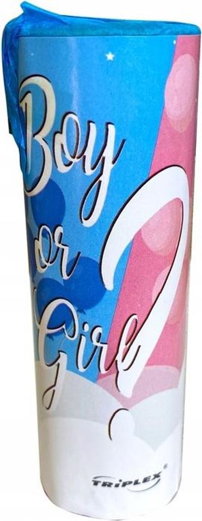 Baby shower blu fumo candela ragazzo 1pc. Immagine del prodotto 