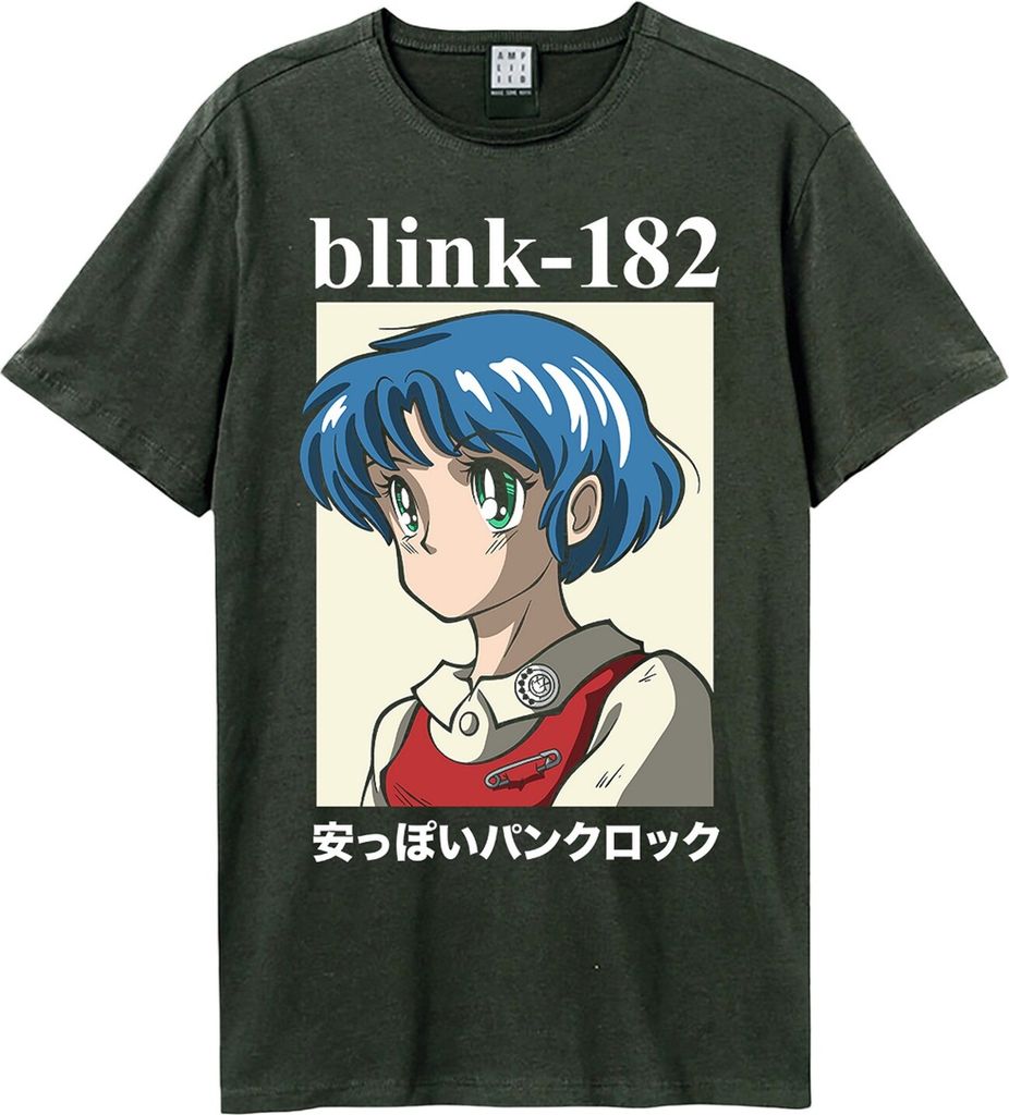 Amplified - "Anime" T-Shirt für Herren/Damen Uni GD2334 (XXL) (Holzkohle)