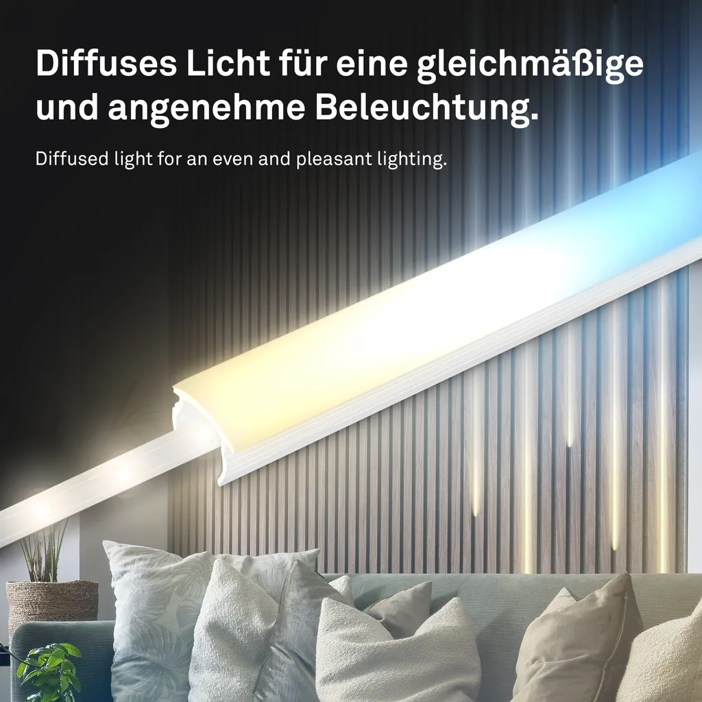 Briloner Pimp your Panel Diffusore Bianco 1,3m | Soluzione LED Top - 3