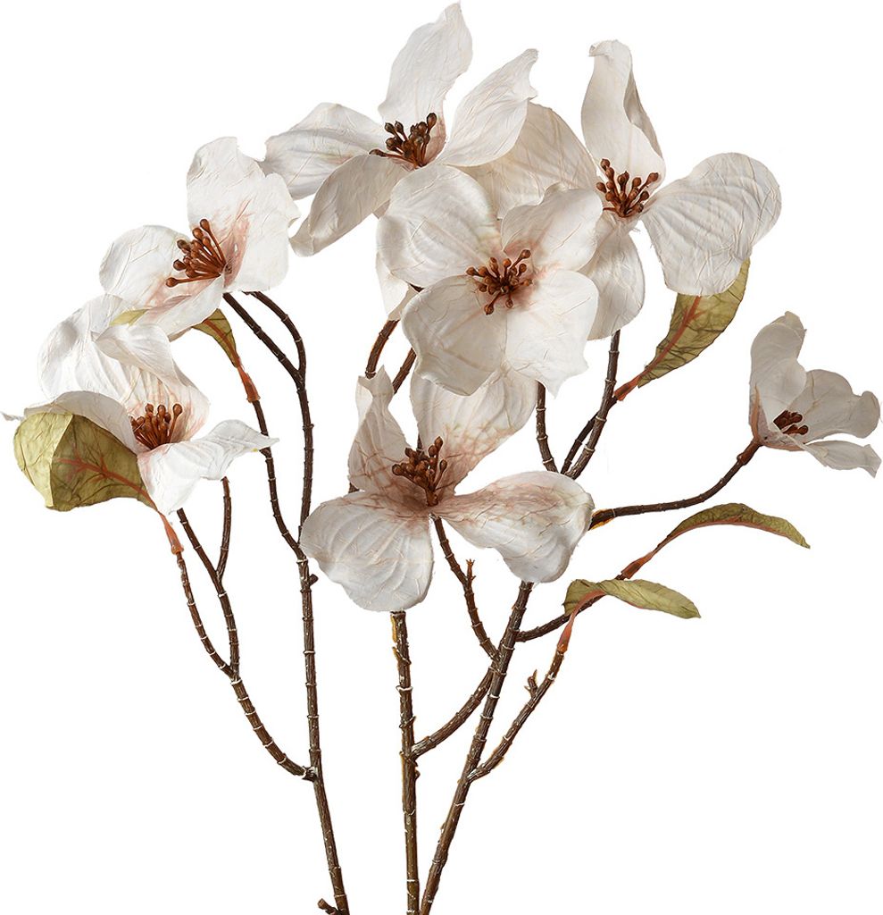 Clayre & Eef Kunstblume 72 cm Weiß Kunststoff