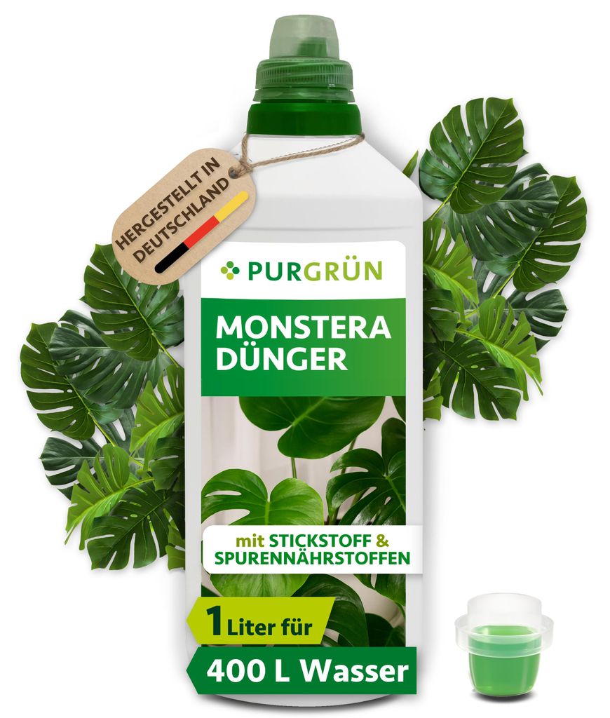 Purgrün Monstera Dünger | Flüssigdünger für Blattwachstum | Produktbild 