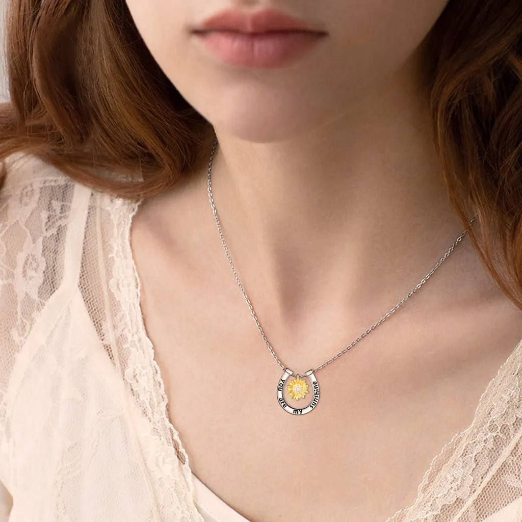 VONALA Girasole Margherita Collana in argento Sterling Ciondolo Gioielli Donna - 4