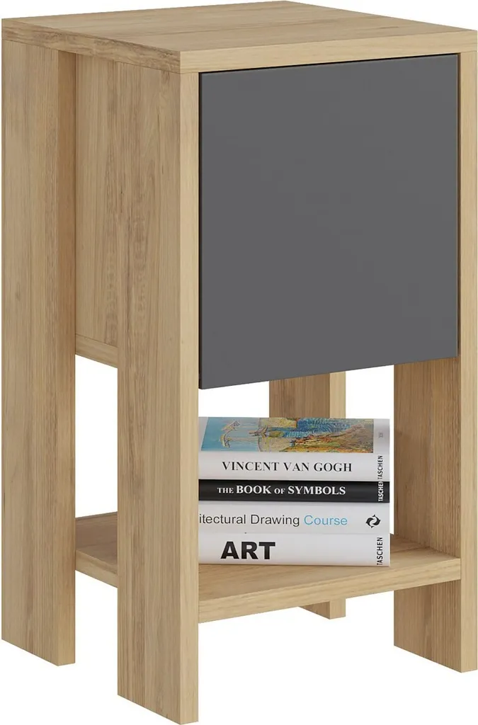Table de Chevet en Chêne Ema Skye Decor - Petit Meuble de Chambre Chic