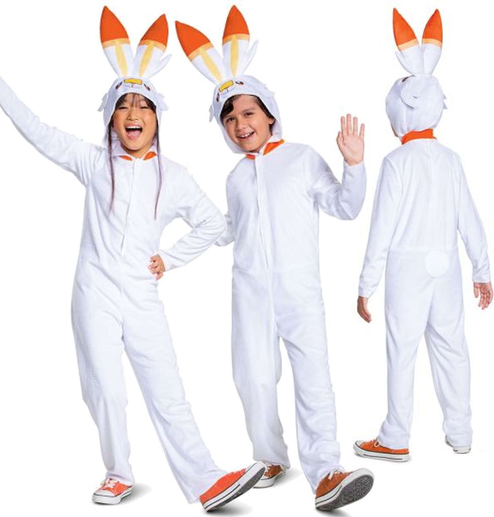 Pokemon Scorbunny costume di carnevale bianco vestito Immagine del prodotto 